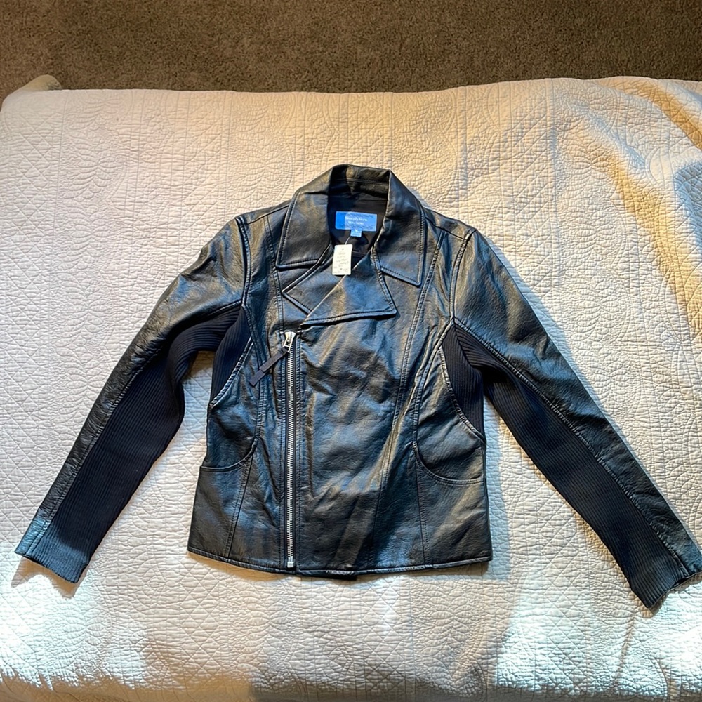SimplyVera Vera Wang Imitation Leather Jacket